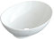 YAKE Aufsatzbecken Keramik Aufsatzwaschbecken 41x 33x 14cm oval Bad Waschplatz Waschbecken Handwaschbecken klein Gäste wc weiß Design ohne Wasserhahnloch und Überlauf