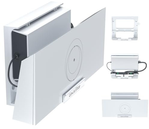 Starlink Gen 3 Router Mount, 2 in 1 Starlink V3 Router Wall Mount/Desk Mount with Starlink Power Supply Mounting Kit Accessories Space Saving Starlink Gen3 Standard Router Bracket Holder