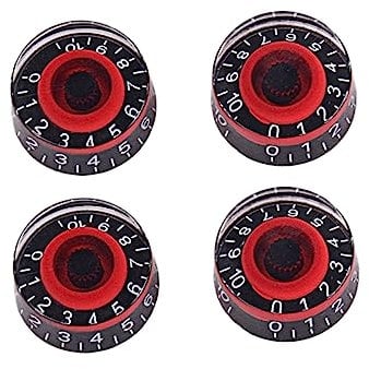 OFFSCH 4pcs Acrylic Knobs for Electric Guitar Bass Amplifier Control Replacement Parts for Shaft Pots Tone Volume Effect Pedals