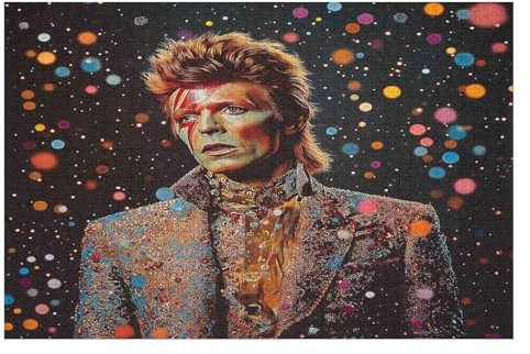 David Bowie Rock Singer 1000-teiliges Puzzle Für Erwachsene, Recycelbare Materialien, HD-Druck, Geeignet Für Familien- Und Teambuilding-Spiele, Geschenke Für Freunde Und Familie 1000 PCS