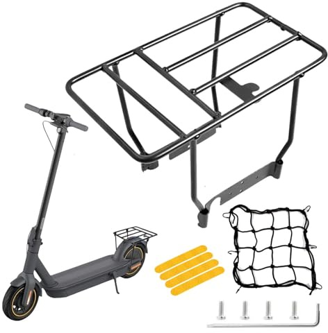E Scooter Gepäckträge Hinten Rack Kompatibel mit Ninebot Max G30 G30D G30E G30L mit Scooter Cargo Net Elektroroller hinten Rack Lagerung Rack leicht zu installieren Elektroroller Zubehör