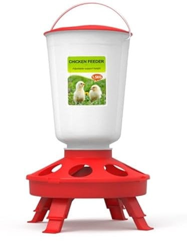 Riverwood Stores: Poultry Chicken 1.5kg Feeder Bucket Foldable Legs Brooder kit