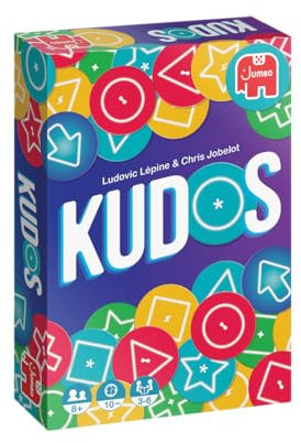 Kudos - Jeu de Société - Jeu de Cartes - Ambiance Garantie pour Passer des soirées Amusantes Entre Amis et en Famille - Un Jeu Dynamique, addictif pour Tous ! - dès 8 Ans - pour 2 à 6 Joueurs