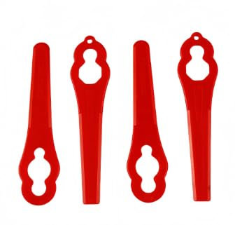 100 Pezzi Lame per Tagliaerba Apertura 7mm, Plastica Lamelle per Decespugliatore, Coltelli di Ricambio per Tosaerba a Batteria, Lame Tagliaerb per Tagliabordi Tagliaerba da Giardino