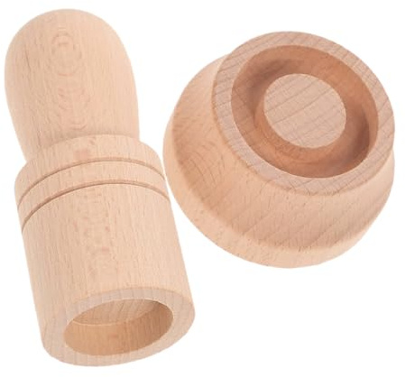 Toyvian Wooden Paper Pot Maker for DIY Seedling Starter Pots for Gardening and Outdoor Planting with Solid Wood Material