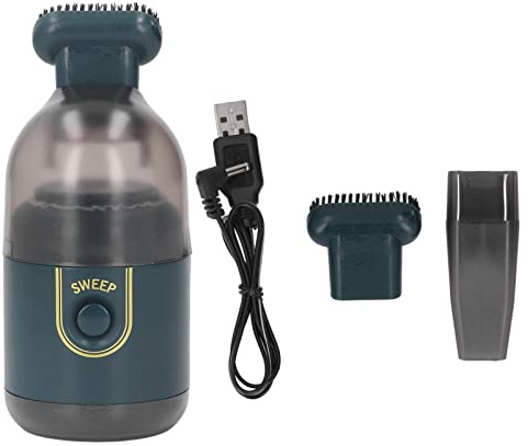 Lylithuif Aspirateur à Main Rechargeable par USB, Mini aspirateur à Main sans Fil, Forte Puissance d'aspiration pour la Maison, la Voiture, Le Bureau, Le Bureau, matériau ABS, Poids 147,7 g (Verte)