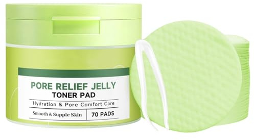 Gesichtswasser-Pads 70 Stück sanfte beruhigende Hautpflege | Resurfacing Pads für erfrischte Haut Für morgens, abends, auf Reisen, vor dem Make-up, Feuchtigkeitspflege