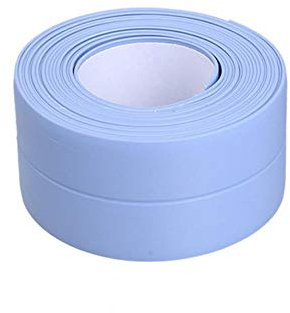 Wandecke Dichtungsband PVC Wasserdicht selbstklebende Fliesen Risswaschkante Reparatur Dichtungsband Küche Bad Spaltstreifen, Blau-3,2 mx 2,2 cm