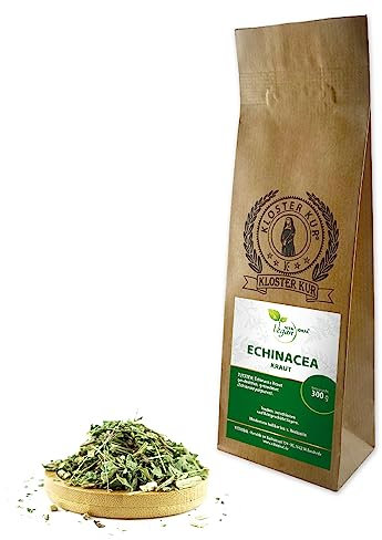 VITA IDEAL Vegan® ECHINACEA - Kraut 200g geschnitten & getrocknet - PURPURSONNENHUT - Purpursonnenhutkraut - ECHINACEAKRAUT - Kräuter Tee & Aufguss, ohne Zusatzstoffe.