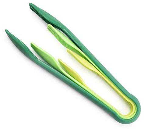 DUORUI Lot de 3 pinces de cuisine en plastique antidérapant Multicolore