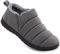 VeraCosy Men's Warm Quilted Memory Foam Ankle Mule Slippers Cosy Indoor Outdoor House Shoes with Elastic Gores Grey, 11 UK