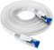 KabelDirekt – 25 m – Cavo Ethernet piatto e cavo LAN e cavo di rete (Cat7, 10 Gbit/s, spina RJ45, particolarmente flessibile, adatto alla posa, per collegamenti con fibra ultra veloce, bianco)