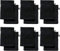 REDBEST Waschhandschuhe, Waschlappen 12er-Pack Chicago schwarz Größe 15x21 cm - saugstark, strapazierfähig, ideal für Reisen, Sport (weitere Farben)