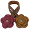 Hide & Drink, Rose Taschenornament handgefertigt aus Vollnarbenleder – niedlich, trendig, stilvoll, modisch, Geldbörse, Handtasche, Anhängen, Krawatten – ein tolles Geschenk – mehrfarbig