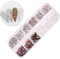 Nagel Art Strassstein,1440 Stück Nail Art Strass 3D Nagel Kunst Strasssteine für Nägel DIY Strass Kristall Diamant Telefon Nail Art Dekoration (J)