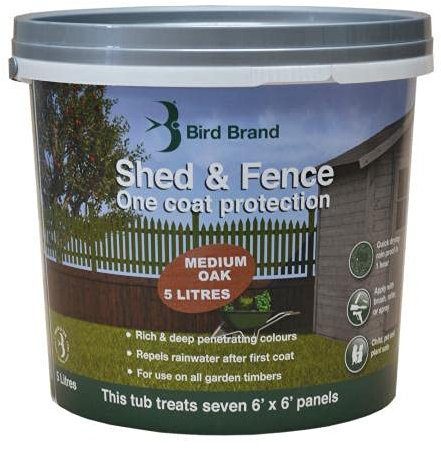 Bird Brand Shed & Fence - Medium Oak