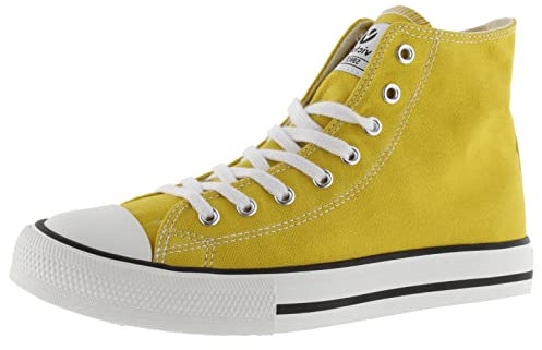 victoria Botín Unisex Tribu Lona & Puntera De Goma 106500 para Adulto Mostaza 43