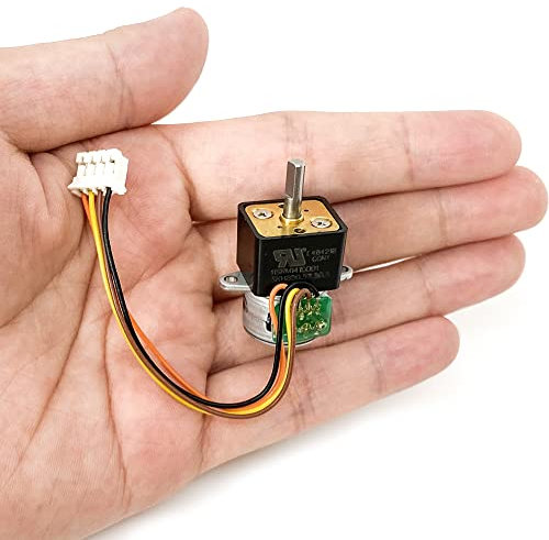 Micro moteur pas à pas DC 5 V 2 phases 4 fils diamètre 15 mm 18 degrés entièrement en métal boîte de vitesses de précision rapport 1:95.5 Mini moteur pas à pas DIY pour robot voiture jouet modèle