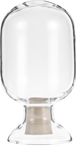 FOMIYES Glass Match Cloche Jar Fireplace Match Cloche Bottle Matchstick Holder Match Jar Striker Display Bottle for Candles Decorative Matches