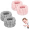 WOOXDYUK 4 STÜCKE Damen-Handgelenktücher zum Waschen des Gesichts, Mikrofaser-Handgelenk-Spa-Waschhandtuchband, Gesichtswasch-Armbänder, saugfähige Armbänder