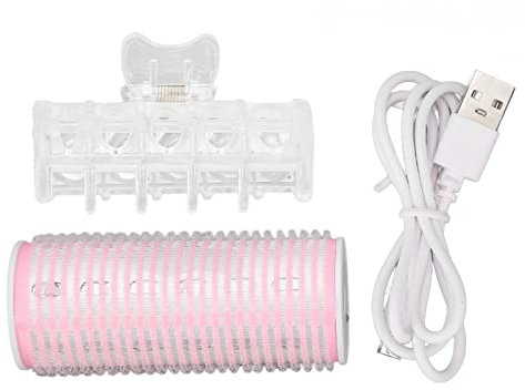 Bigoudi Chauffant électrique USB, Bigoudi Intelligent à la Mode avec Clip, Outil de Bouclage de Cheveux Bricolage pour les Racines et les Pointes de la Frange, Accessoires de Coiffure Portables pour L