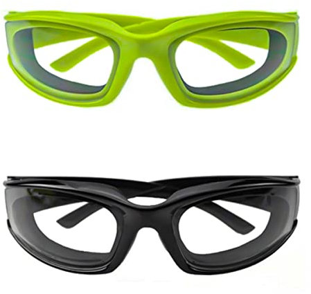 Hsthe Sea 2PCS Zwiebelbrille Schutzbrille Augenschutz Küchenhelfer zum Hacken von Zwiebeln Kochen Grillen