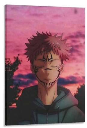 Japanisches Anime Jujutsu Kaisen Poster Itadori Yuji (3) Wandkunst Poster Scroll Leinwand Gemälde Bild Wohnzimmer Dekor Zuhause 30 x 45 cm