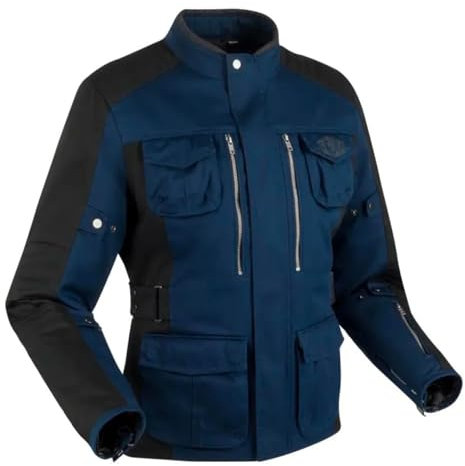 SEGURA, Motorradjacke BORA JACKET Navy/Schwarz, S