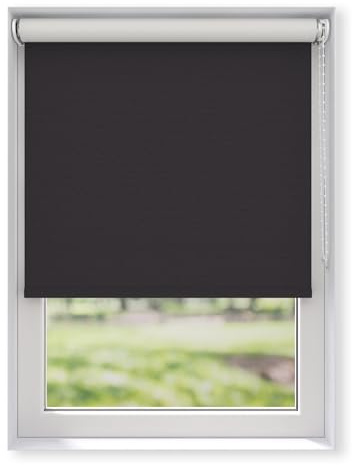 EFIXS Thermorollo White Reflex, Breiten: 43-243 cm, Höhe bis 275 cm, Hier 113 x 190 cm (BxH) Anthrazit, Verdunklungsrollo mit Reflexionsbeschichtung, Kettenzug