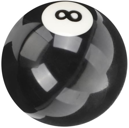 DIKACA Billard Schwarz Acht Ball Billardkugel Für Billard 8 Ball Billardkugel Stütze Billardkugel Für Das Training Billardball Üben Harz Kristall Nummer Schwarze Acht Kugel
