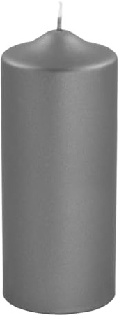 Fink Stumpenkerze Metallic Grau