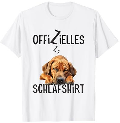 Rhodesian Ridgeback Offizielles Schlafshirt Mit Hund Lustig T-Shirt