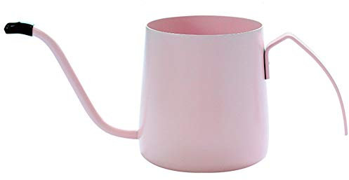 OQHAIR Caffettiera Bollitore per caffè Pentola Fatta a Mano Mini caffettiera in Acciaio Inossidabile 304 Caffettiera in Acciaio Inossidabile (Colore : Rosa, Dimensioni : 250ml) (Rosa 350m