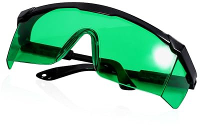 LIGHTMEUP Rotlichttherapie-Brille, Augenschutz, transparent, hält die Sichtbarkeit, Infrarot-Brille, vollständiges Wrap-Around-Design, verstellbares Bein, geeignet für die Verwendung mit