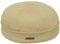 Sterkowski Modell Docker | 100% Baumwolle Dockermütze für Herren und Damen | Sommer Herbst Frühling Fischer Ohne Schirm Biker Cap Damen Fisherman Beanie Hafenarbeiter Kurz Kappe Beige Cotton 61
