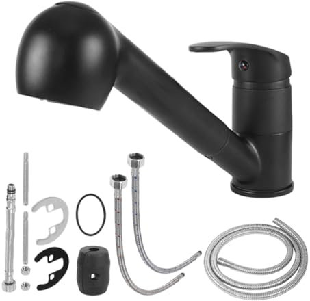 Grifo de cocina extensible para autocaravanas y quinta rueda, monomando con palanca de 1 agujero RV