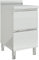 Somanki Gastro-Küchenschrank mit 2 Schubladen, Edelstahl Arbeitsschrank, Arbeitstisch, Edelstahl Schrank, Pizzatisch, Grillschrank Outdoor, Edelstahl