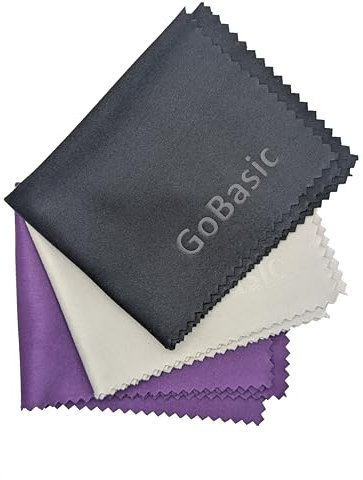 GoBasic Super Sparkle Microfiber Lens Cleaning Cloths (3)