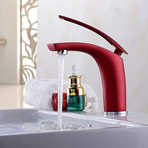CCKUHN Wasserhähne, Wasserhahn, Waschtischarmatur, Heiß-Kalt-Waschbeckenarmatur, Messing-Wasserhahn/Mischbatterie/Wasserhahn, Badezimmerarmatur, Spülbeckenarmatur, Waschtischarmatur, Anti