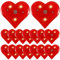 CALLARON Herzförmige Brosche 20 Stück/packung Valentinstags-accessoire Für Damen-partykleider