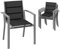 Devoko Gartenstuhl Set 4, stapelbarer Aluminium-Esszimmerstuhl, max. Belastung 160 kg, Balkonstuhl, für Garten, Pool, Terrasse, Esszimmer, Gartenmöbel, Hellgrau