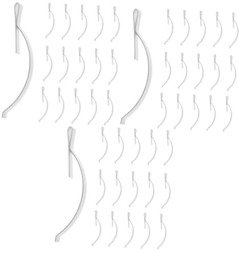 DIYEAH 3 Sätze Fliegengitter Fensterclip Elastisches Stück Haken Clips Schwarz Silberfarben Eckklemme Fliegengitter Fensterfedern Schiebe Fliegengitter Fensterfeder 30 Stück * 3