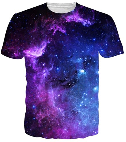 NEWISTAR Unisex Jugend 3D Druck Grafik Casual Kurzarm T-Shirt , Gelb, XL