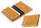 DELMON VARONE - Personalisierbares Visitenkartenetui XXL aus Premium Vintage Anilin Leder braun, Visitenkarten Etui mit 1 großen Faltentasche für 40-50 Karten, Kartenetui für Damen & Herren