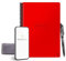 Rocketbook Reusable Digital Notebook - Smart Notepad A5 Red - Wirebound Note Book To Do List Pad, Dotted Paper with Frixion Erasable Pen and Wipe, Office Gadget App Reduce Paper Waste