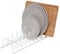 simplywire – Soporte para Platos/Bandeja para Hornear/Soporte para Tapas de sartenes – Organizador de armarios de Cocina para Almacenamiento - Blanco