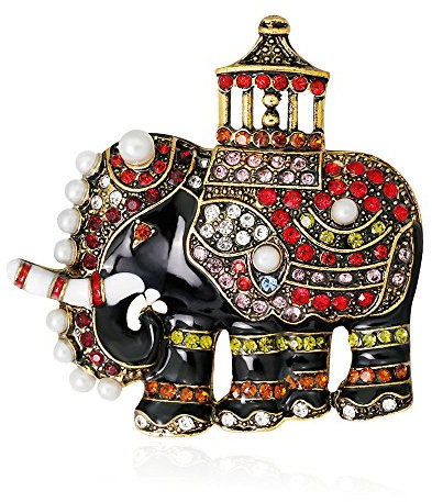 Broche Éléphant Mignonne Accessoires de Vetements Broches Alliage en email Cadeaux d'anniversaire Bijoux Style Indien