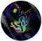 Unorthodox Collective Rainbow Cat Circular Glass Chopping Board 31 x 31cm