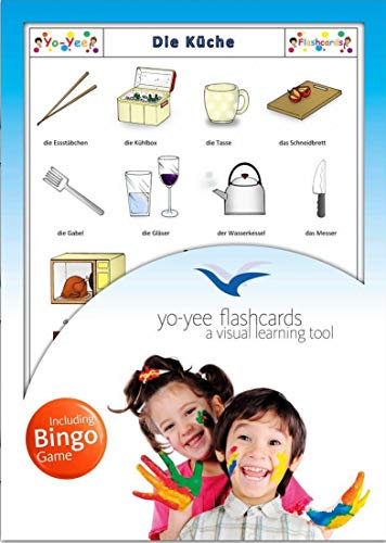 Yo-Yee Flashcards - Bildkarten zur Sprachförderung mit passendem Bingospiel in DIN A5 - Küche - Deutsch als Fremdsprache - Deutsch als Zweitsprache - DAF/DAZ