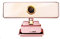 ARCH 1080P HD USB Web Camera, Webcam With Microphone, Built-in Dual Noise Reduction Mics,for PC Laptop Desktop,for Video Conference,Video Call (Color : Pink)